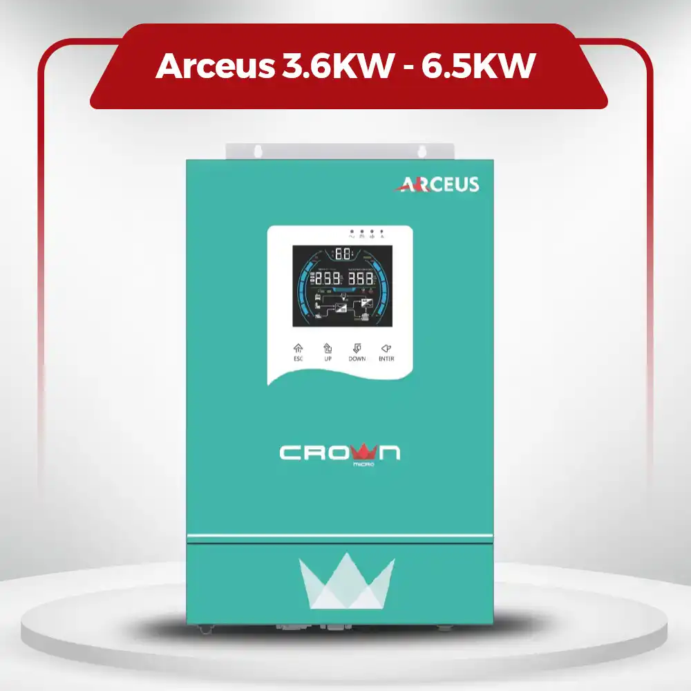 Crown Micro ARCEUS-6.5KW 48V PV-7800W MPPT Solar Inverter